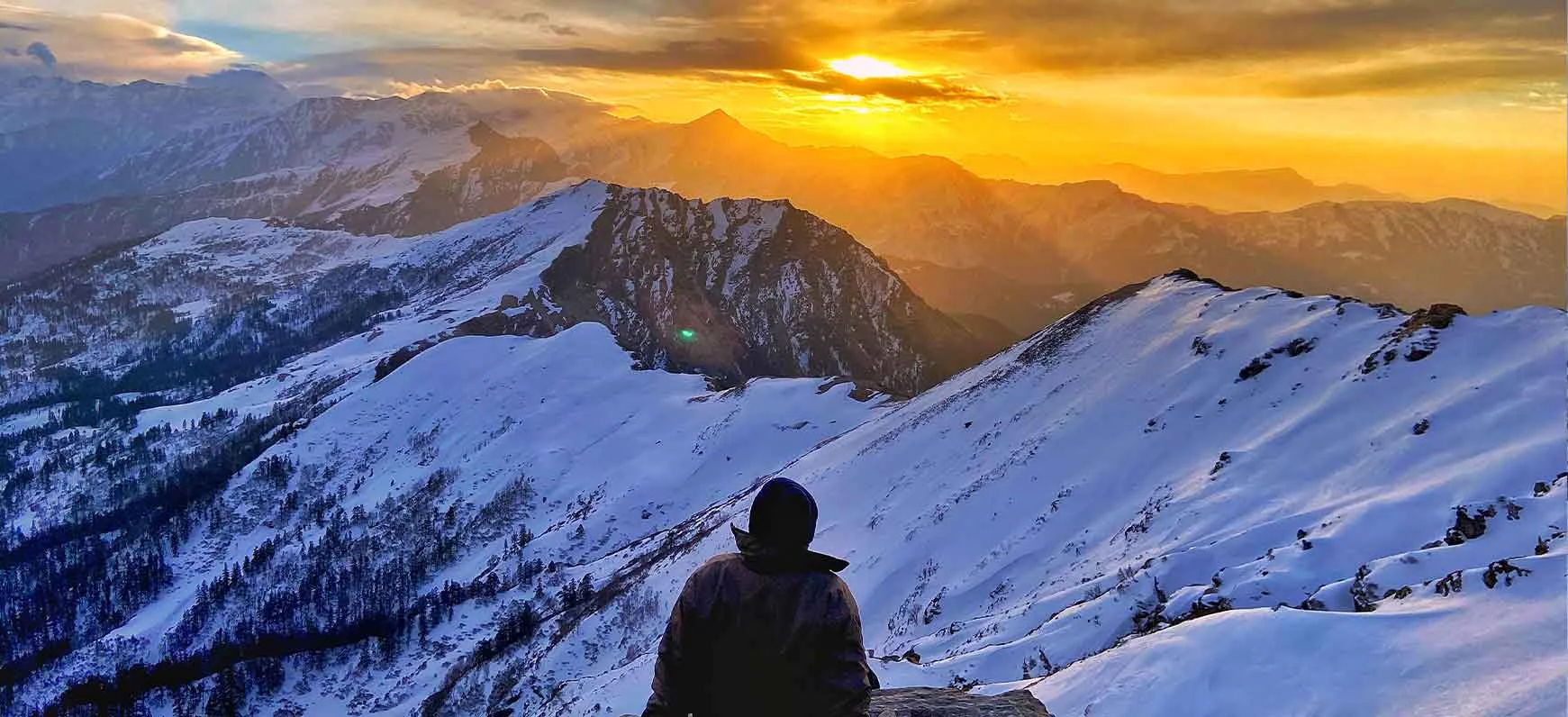 Scenic view of Chopta
