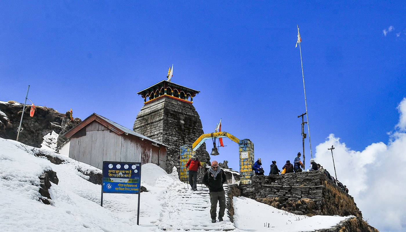 Scenic view of manali